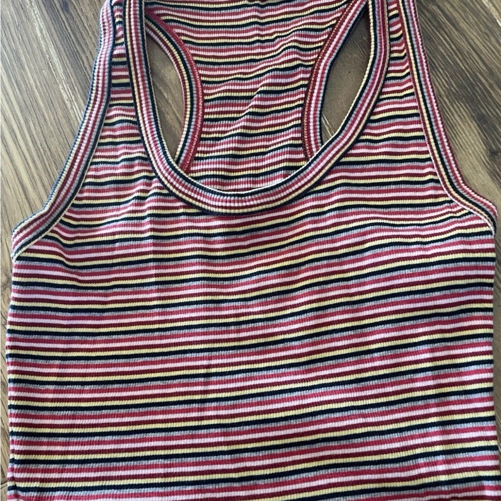 Sundry Multicolor Striped Racerback Maxi Dress - Picture 2 of 4